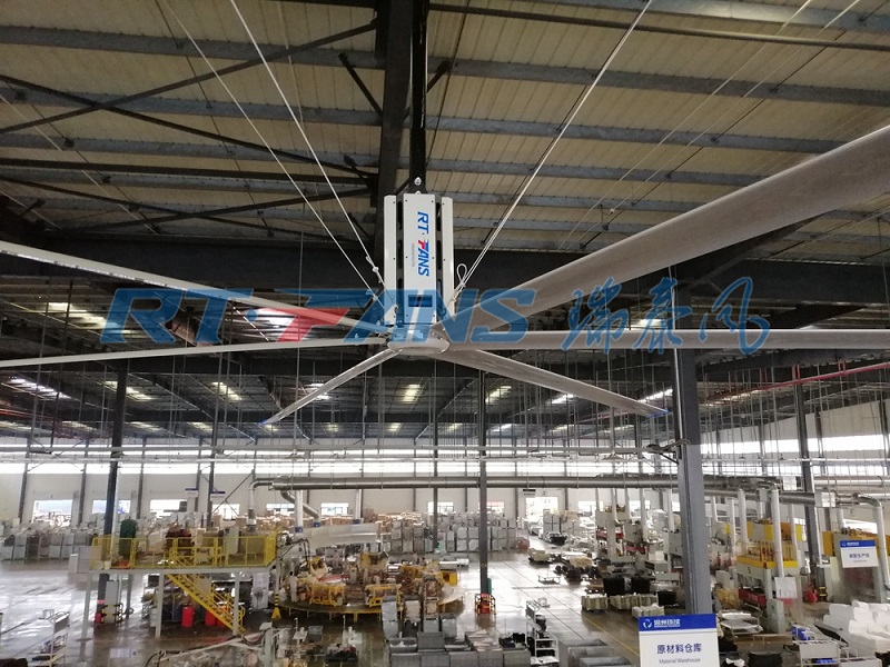 瑞泰風(fēng)大型工業(yè)風(fēng)扇，瑞泰風(fēng)工業(yè)大風(fēng)扇，工業(yè)大吊扇，室內(nèi)通風(fēng)換氣，工業(yè)風(fēng)扇7.3米直徑扇葉 